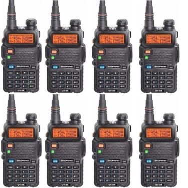 Imagem de 8 Rádios Comunicadores Ht Dual Band Uhf Vhf Uv-5R