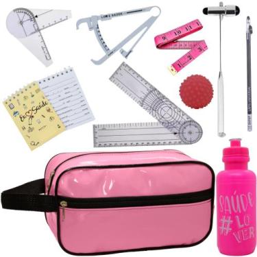 Imagem de Kit De Fisioterapia Goniometro Martelo Buck - Love Saude, NECESSAIRE R
