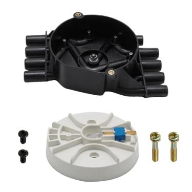 Imagem de EATAKWARD Kit de tampa de distribuidor DR474 e terminais de latão de rotor, substituição para motores General Motors Vortec V8, substitui D329A D465 DR331 10452459 10477599 10493663