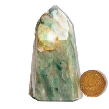 Imagem de Ponta Pedra Jadeita Natural Lapidado 6 a 7cm 50 a 100g TipoB - Varejo