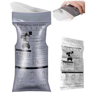 Imagem de Kit 3 Pipi Bag Xixi Em Pé Penico Higiênico Descartável 700ml - Gold Sa