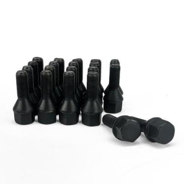 Imagem de 20 Parafusos Cônico Black / Rosca 12x1,5 Chave 17 - Rodas de Liga Leve