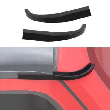 Imagem de JWWY Trilho de gotejamento de canal de água de calha de chuva para teto adequado para Jeep Wrangler JK JKU 2011-2017 acessórios externos 2 peças