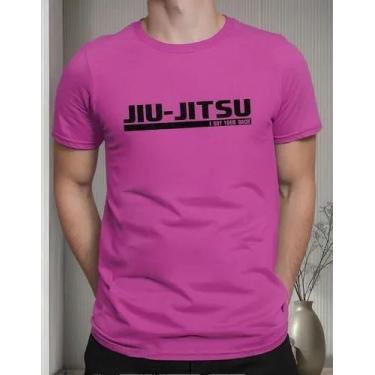 Imagem de Camiseta Camisa Adulto Feminina Masculina 100% Algodão Luta Jiu Jitsu 