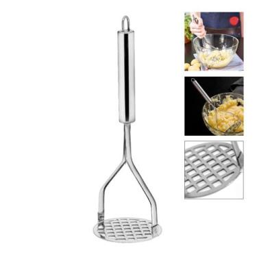 Imagem de Amassador de Batata de Inox Redondo 25cm x 8cm Top Útil