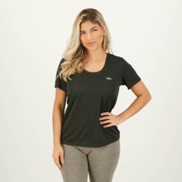 Imagem de Camiseta Olympikus Essential Feminina Preta UV15+, M