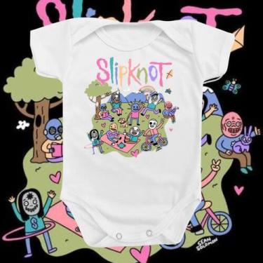 Imagem de Body Roupa Para Bebê Banda De Rock Slipknot Menino Menina - Borizinho 