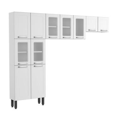 Imagem de Cozinha Completa Compacta Aço Branco Múltipla Bertolini Branco