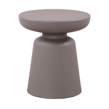 Imagem de Mesa Lateral Minimalista Pausa Rivatti 40cm Pp Grafite