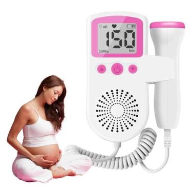 Imagem de Sonar Fetal Portátil Alta Sensibilidade  Batimentos Cardíacos do Bebê