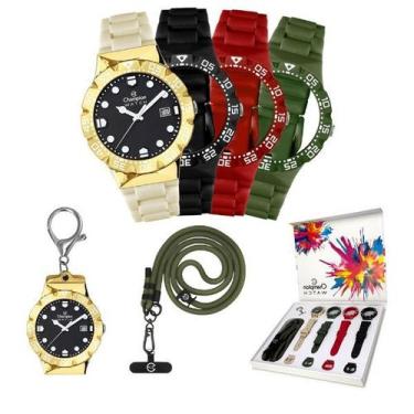 Imagem de Relógio Champion Troca Pulseiras CP31901N Prova D'Água 100m