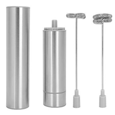 Imagem de Batedor de ovos elétrico MUNEFE, batedor de leite elétrico, batedor de ovos de aço inoxidável, adequado para espumar leite, mexer ovos ou mexer batidos, etc.