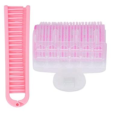 Imagem de Cryfokt Maldio do Cilindro de Cabelo, Pente Dobrável de Cilindro de Cabelo de Explosão Não é Fácil de Cair de Armazenamento Fácil e Transporte Adequado para Casa para Casa para a para a Festa