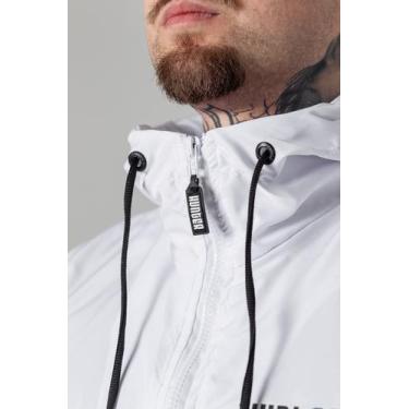 Imagem de Jaqueta Corta Vento Liso Leve Capuz Esporte Masculino Oversized Hunter