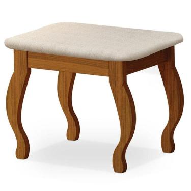 Imagem de Banqueta Com Almofada Para Penteadeira Freijó - Luapa