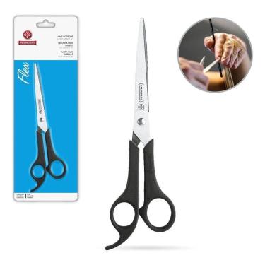 Imagem de Tesoura Cortar Cabelo Barbeiro Com Descanso Grande Mundial