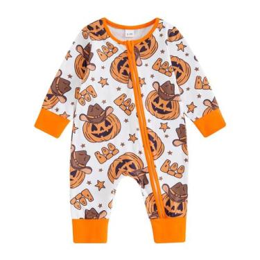 Imagem de Roupa de Halloween FIOMVA Baby Romper Boo Pumpkin 6-12 meses