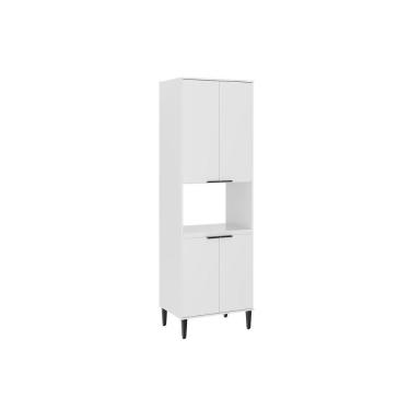 Imagem de Paneleiro De Cozinha Modulado Alpha 2514 Com 1 Forno E 4 Portas 70cm Branco