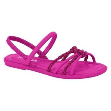 Imagem de Sandalia Rasteira Moleca Tiras Com Nó Elástico-Feminino