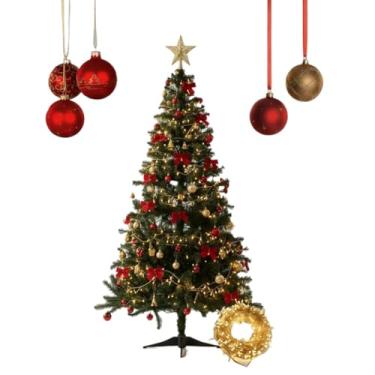 Imagem de Árvore De Natal Decorada 150cm com 80 Enfeites + Pisca 100 led(127V,150CM)