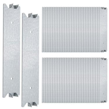 Imagem de LIDSCURA 70 peças de placas de prego de 3 x 15 cm para pinos de madeira, placa de proteção de cabos, placa de proteção à prova de pregos para proteger tubos e fiação