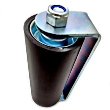 Imagem de EG098 Rolo de guia de portão deslizante de 15 cm, com rolo de portão de rolamento com suporte C, conjunto de rolos de portão deslizante de nylon, 1 pacote