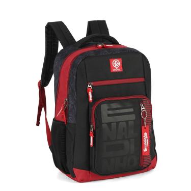 Imagem de Mochila de Costas G Enaldinho Oficial | Preta e Vermelha | Logo Estilizado | Up4You