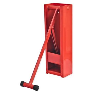 Imagem de Amassador Prensador Manual de Latas Gourmet, Compactador de Resíduos em Aço, Disponível em 6 Cores, para Latas até 17,5cm x 6,5cm, Uso Comercial e Residencial (VERMELHO)