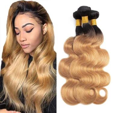 Imagem de Pacotes de cabelo Biliisyff 1B/27 Body Wave 8A Brazilian Virgin