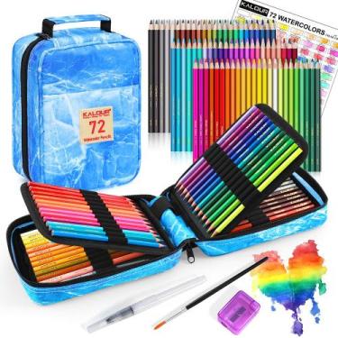 Imagem de Conjunto de lápis coloridos em aquarela, 59 unidades  Qualidade artíst