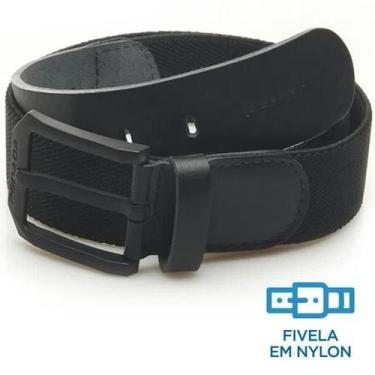 Imagem de Cinto pegada masculino casual elástico e couro original, Preto, 110, M