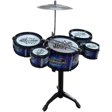Imagem de Mini Bateria Musical Infantil com 5 Tambores