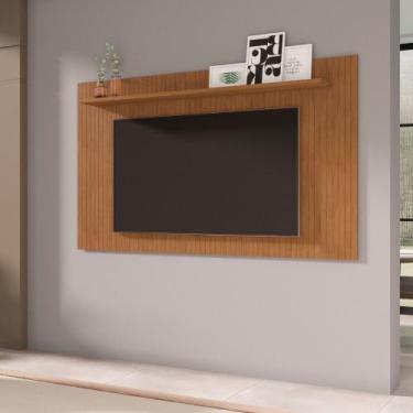Imagem de Painel Frisado para TV até 65 Polegadas Siena Casa D, Cedro