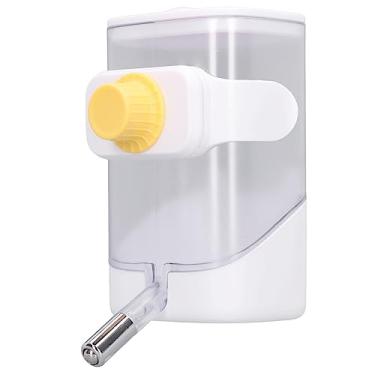 Imagem de Aqur2020 Alimentador Automático de água para Animais de Estimação, Válvula de Esfera de Aço Inoxidável, Alimentador de água para Gaiola de Animais de Estimação para Gatos, Cães, Coelhos, (Branco)