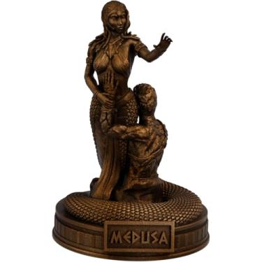 Imagem de Estátua Medusa Mitologia Grega Estatueta - Versão 4 (Cor Cobre Antigo)