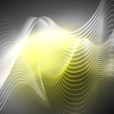 Imagem de Quadro Decorativo Neon Lines Wave Background Abstrato - Arte Moderna para Decoração Interna 30x30cm