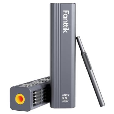 Imagem de Fanttik Conjunto de chaves de fenda de precisão X5 Max, pontas magnéticas 50 em 1, conjunto de ferramentas de chave de fenda manual, 3 Nm, capa magnética pop-up, rotação de 360°, antiderrapante, hexagonal de 5/32", kit de ferramentas de reparo para câmera de telefone e laptop
