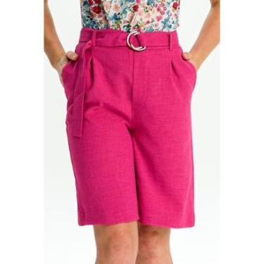 Imagem de Bermuda Feminina Alfaiataria PINK GG-Feminino
