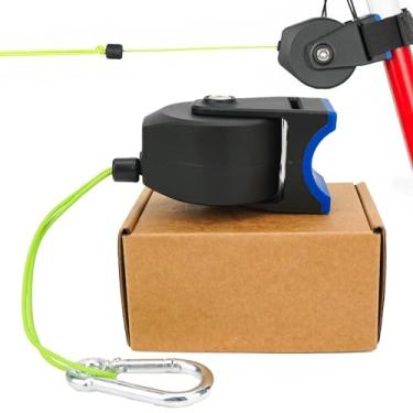 Imagem de RidingRush Alça de reboque de bicicleta – Corda de reboque retrátil para bicicletas, alça de tração compacta para adultos e crianças, alça de reboque de bicicleta de fácil encaixe