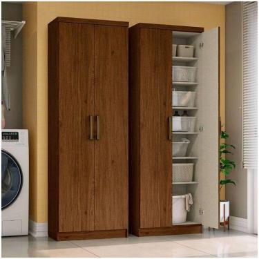 Imagem de Armário Multiuso 02 Portas Margarida Henn Castanho Hp