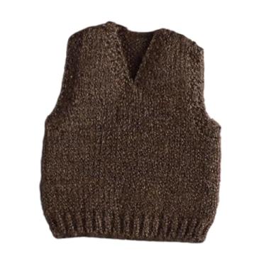 Imagem de Fenteer Roupa para boneco de ação em escala 1:12, fantasia em miniatura para bonecos masculinos de 15 cm (6 polegadas), CafÉ