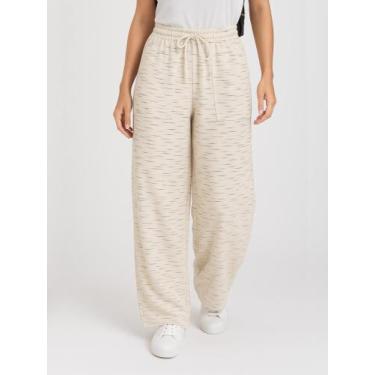 Imagem de Calça Pantalona Moletinho Feminina - ZORMY, Off white jet, M