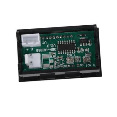 Imagem de Voltímetro Digital LED Voltímetro Digital Vermelho e Azul DC0 a 100V Aplicável para Monitoramento de Tensão Material ABS (50A)