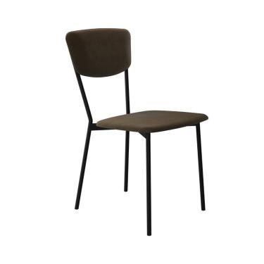 Imagem de Cadeira Vintage Retrô Fixa C-4 Pés 425 X505 X 830 Mm C-1 Un. Vld.sand Veludo Sand