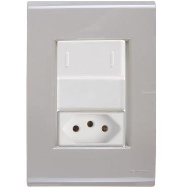 Imagem de Cj Interruptor E Tomada 10a Liz Fendi Tramontina Completo Pronto Tramontina