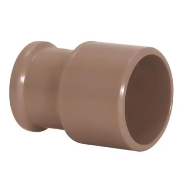 Imagem de Bucha de Redução Soldável em PVC, 25 unidades, Marrom, 50mm x 25mm, para Instalação de Água Fria, NBR 5648, Pressão Máxima 750 kPa