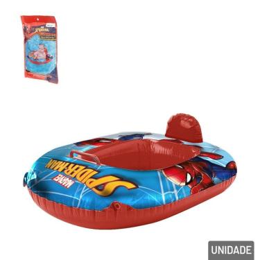 Imagem de Boia com Assento Infantil 66x54cm Spiderman - Tudo em Caixa