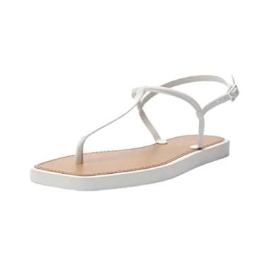 Imagem de Sandália Brizza Arezzo Rasteira Feminino, Branco Jelly, 33/34