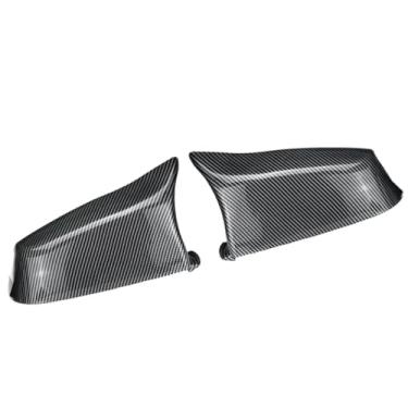 Imagem de RAGBUSCLE Capa de tampa do espelho lateral retrovisor estilo M, substituição de capas de visão traseira do carro 51167187432, 51167187431, compatível com BMW Série 5 E60 LCI 2008-2010, 2 peças