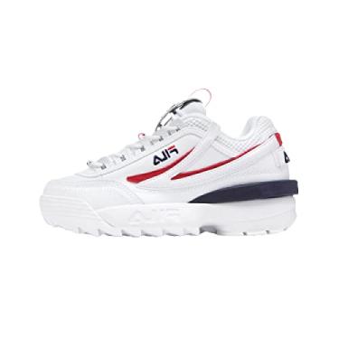 Imagem de Fila Tênis masculino Disruptor II Premium, Branco/Vermelho/Azul-marinho, 40